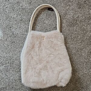 Brand New Cream Fur Bag